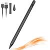 cimetech Penna stilo compatibile per iPad (2018-2022), Stylus Pen per touch screen con rifiuto del palmo, rilevamento inclinazione e rilevamento magnetico, punte di ricambio, design touch-active(Nero)