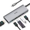 SSK Hub USB C da 10 Gbps, adattatore multiporta 5 in 1 SuperSpeed di tipo C con 2 USB C (1 PD3.0 alimentato), 2 USB A 3.1/3.2 Gen2 10 Gbps, Dock USB C HDMI 4K per iMac/MacBook/Pro/Air e altro