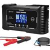SolaMr 15A Caricabatteria per Auto, 12V e 24V Smart Automatic Battery Maintainer, Trickle Charger con Compensazione della Temperatura per Camion, Moto e Batterie al Litio e al Piombo-P15