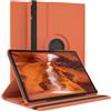 EAZY CASE - Custodia per Galaxy Tab S10 Plus tablet Cover protettiva Smart Cover Supporto rotante Astuccio pieghevole 360° girevole con funzione stand Similpelle Arancione