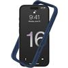 RhinoShield Bumper Case Compatible with [iPhone 16 Plus] | CrashGuard - Shock Absorbent Slim Design Protective Cover 3.5M / 11ft Drop Protection - Navy Blue