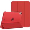 MoKo Cover Custodia per iPad (A16) 11a Gen 2025 /iPad 10a Gen 2022, Rosso