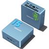 GEEKOM IT12 Mini PC con Intel i5-12450H|16GB RAM DDR ESPANDIBILE e 512GB SSD| Windows 11 Pro - LAN 2.5G|6 porte USB| Slot SD - Garanzia 3 Anni - Ideale per Multitasking e Controllo Industriale