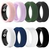 Ainiv 8 Pezzi Smart Ring Protector, Custodia Protettiva Smart Ring Silicone Compatibile con Oura Ring Gen 4 / Gen 3 / Gen 3 Horizon/Ultrahuman Ring Air, Antigraffio Elastico (M per 10 11 12 13)