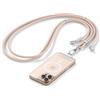Satechi OntheGo™ Cordino per Smartphone USB C con Ricarica Rapida 60W, Dati 480 Mbps, Laccio Regolabile 1,5 m con Cavo Intrecciato per iPhone 17 16 15, Galaxy, Android - Rosa