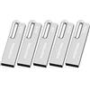 KOOTION 5 Pezzi Chiavetta USB 32GB USB 2.0 Pennetta USB Piccolo e Leggero Pen Drive USB 5 Pack Metallo Pen Drive 32GB Con foro per la Chiave Para Ordenador/TV/Coche/Player, ect