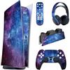 PlayVital Adesivo Skin per ps5 Standard Console Digital Edition&Controller&Telecomando&Cuffie&Base di Ricarica, Cover Sticker Decal Vinile(Non per ps5 Slim/Pro), Cielo Magico