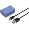 SMALLRIG NP-FZ100 2400mAh Batteria per Sony A7IV/FX3/A6700 USB-C Ricarica Rapida Batteria per Fotocamera per Sony A7CR, A7CII, A7RV, A7SIII, FX30, A7III, A7C, A6600, ZV-E1,Blu - 4265B