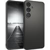 EAZY CASE Custodia in silicone per telefono compatibile con Galaxy S25 Plus cover protettiva antiurto sottile e leggera protezione dalle cadute copertura in silicone Nero