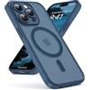 Oududianzi - Magnetica Cover per iPhone 14 Pro Magsafe Case, Blu