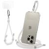 Spigen Cordino per cellulare Universale di Tracolla e Cinghietta da Polso con ConTag, Strap regolabile per iPhone 15 13 12 11 Pro Max Plus, Samsung Galaxy S24 S23 Ultra, Xiaomi POCO - Bianco Perla