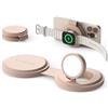 SATECHI OntheGo™ Caricatore Wireless Pieghevole 2 in 1, Stazione di Ricarica Rapida Qi2 15W per Serie iPhone 17 16 15 a 12, 5W per Apple Watch e AirPods, Caricatore a Induzione da Viaggio - Rosa
