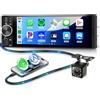 VECHTEL Autoradio 1 Din con Carplay Android Auto senza Fili, 6.28 Pollici Incell HD Touch Screen Stereo Auto Supporto Bluetooth 5.2 Radio FM EQ USB/Tipo C/AUX Mirror Link SWC Telecamera Posteriore