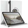 EAZY CASE - Custodia per iPad Mini 7 (2024) tablet Cover protettiva Smart Cover Supporto rotante Astuccio pieghevole 360° girevole con funzione stand Similpelle Bianco