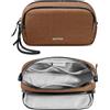 tomtoc T12 New Techpouch UK, Plaid marrone., M, Organizer per borse