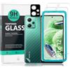 Ibywind 2 Pezzi Pellicola Protettiva per Xiaomi Redmi Note 12 5G(6,67 Pollici)+1 Pezzo Protettore Len della Fotocamera+1 Pezzo Pellicola Posteriore,9H Durezza Vetro Temperato,HD Clear,Senza Bolle