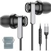 AESIGN Cuffie USB C con Microfono Cuffie Type C per Samsung S25 S24 S23 Ultra FE A35 A36 A16 A56 A55 A54 Hi-Fi Auricolari Tipo C In-Ear con Filo Auricolari USB C per iPhone 16 15 Pro Max,iPad Pro,Xiaomi