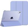MoKo Cover Custodia iPad (A16) 11a Generazione 2025 /iPad 10a Generazione 2022, Cover Custodia Protettiva per Supporto Ultrasottile con Copertura Posteriore Traslucida in PC Rigido, Lavanda