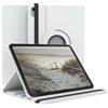 EAZY CASE - Custodia per iPad 10,9" 10. Gen tablet Cover protettiva Smart Cover Supporto rotante Astuccio pieghevole 360° girevole con funzione stand Similpelle Bianco