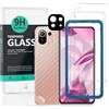 Ibywind 2 Pezzi Pellicola Protettiva per Xiaomi 11 Lite 5G NE/Mi 11 Lite 5G+1 Pezzo Protettore Len Della Fotocamera+1 Pezzo Pellicola Posteriore,9H Durezza Vetro Temperato,HD Clear,Senza Bolle