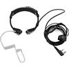 Retevis Walkie Talkie Microfono per Gola, 2 pin Microfono per Gola Retrattile Auricolare Compatibile RT24 RT27 RT622 RT617 Baofeng UV5R Kenwood Auricolare con Tubo Acustico Nascosto (1 PZ)