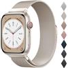 OULUOQI Cinturino di ricambio compatibile con cinturino Apple Watch 40mm 42mm(Series 10 &11) 41mm 38mm, bracciali milanesi in acciaio inossidabile per iWatch serie 11 10 9 8 7 6 5 4 3 SE3/2/1