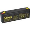 WSB 12 V 2,2 Ah Long WP2.2 - 12 VDs batteria AGM al piombo 2,1 Ah 2,3 Ah impianto di allarme