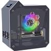 GeeekPi Kit mini Tower per Raspberry Pi 5, custodia con raffreddamento a torre ICE, modulo OLED da 0,96", ventola RGB, scheda di espansione GPIO da 1 a 2 per modelli da 4 GB/8 GB
