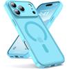 Oududianzi - Magnetica Cover per iPhone 17 Pro Max Magsafe, Lightblue