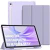 FINTIE Custodia per Samsung Galaxy Tab S10 Lite 2025 /S10 FE /S9 FE 10.9"/S9 11" con S Pen Portapenne, Sottile Leggero Case Retro Opaca Traslucida Cover con Auto Sveglia/Sonno, Lilla Viola