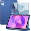 FINTIE Cover per Lenovo Idea Tab 11 Pollici 2025 (Modello TB-336ZU/TB-336FU) con Portapenne, Sottile Leggero Custodia Posteriore Opaca Traslucida Case con Auto Sveglia/Sonno, Ocean Marble