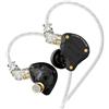 Yinyoo KZ ZS10 Pro In Ear Cuffie con filo, Cuffie da Gaming con Cavo Staccabile 2 Pin 3.5mm, Include 4 Paia di Gommini, IEM Auricolari 4BA+1DD Ideali per Cantanti e Batteristi