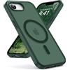 Oududianzi - Magnetica Cover per iPhone 16e/17e Magsafe Case, ForestGreen