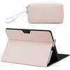 HYZUO Custodia Protettiva per Surface Pro 11 2024, Surface Pro 10 2024, Surface Pro 9 2022, Supporto Folio con Portastilo, Compatibile con la Type Cover Tastiera, con una Borsa Piccola, Albicocca