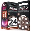 Udivita 24 Pile Udivita per Apparecchi Acustici Misura 312 PR41 (Marroni - Zinco Aria) con Phono Pulse Technology - 3 Blister da 8 Batterie