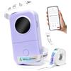 Phomemo D30 Etichettatrice Etichette Adesive Bluetooth Portatile - Mini Stampante per Etichette Personalizzate - Compatibile con iOS & Android e 1 Rotolo Incluso, Viola