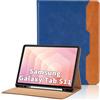 Oduio Custodia per Samsung Galaxy Tab S11 11 Pollici SM-X736B 2025 Flip Cover Pelle PU Tablet Case, Funzione Supporto Pieghevole Cover Protettiva con Tasca, Funzione di Supporto,Auto Sveglia/Sonno - Blu
