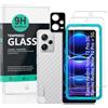 Ibywind 2 Pezzi Pellicola Protettiva per Xiaomi Redmi Note 12 Pro 5G/Note 12 Pro Plus 5G/Note 12 Pro+ 5G 6,67"+1 Pezzo Protettore Len della Fotocamera+1 Pezzo Pellicola Posteriore,9H Vetro Temperato