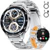 LIMIGE Smartwatch Uomo Militare, 800 mAh, Touchscreen HD 1.7", Luce LED, Funzione Telefono, Monitoraggio Cardiaco/Sonno, IP68, 110+ Modalità Sportive, Compatibile Android/iOS