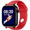 SaveFamily SaveWatch Plus 4G | Orologio Connesso per Bambini con GPS, Chiamate, Video, WhatsApp, Musica, Bluetooth e App Store | Quadrante Nero e Cinturino in Silicone Rosso