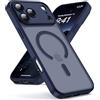 Oududianzi - Magnetica Cover per iPhone 17 Pro Max Magsafe, Navyblue