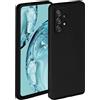 ONEFLOW Custodia morbida compatibile con Samsung Galaxy A52 / A52s 5G, custodia in silicone con bordo rialzato per la protezione dello schermo, custodia morbida per telefono, Onyx-Nero opaco