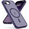Oududianzi - Magnetica Cover per iPhone 16e/17e Magsafe Case, Viola Scura