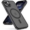 Oududianzi - Magnetica Cover per iPhone 14 Magsafe Case, Nero