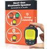 Avantree HomeBuddy - Mini altoparlante Bluetooth indossabile con Auracast, 15 ore di autonomia e IP67 impermeabile, audio portatile clip-on per musica e chiamate, per uso interno ed esterno - Giallo