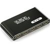 Zecamin Splitter HDMI 1 ingresso 4 uscite, Spliter HDMI 4K@30Hz con 4 porte, Splitter HDMl alimentato via cavo, Duplicatore/specchio HDMI 1x4 che supporta 3D UHD 1080P per PC, Xbox, PS4, decoder, FireStick