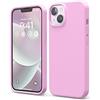 elago Cover Silicone Liquido Custodia Compatibile con iPhone 14 Case (6.1"), Silicone Premium, Protezione Completa - Cover Antiurto a 3 Strati, Custodia in Morbida Microfibra Antigraffio (Fucsia)