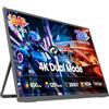 UPERFECT 27" 4K 144Hz | 1080P 288Hz Doppia Modalità Monitor Portatile con 600 Nit, risoluzione 2000:1, 125% sRGB, HDMI 2.1 | DP | Porta USB-C per Laptop, PC e Console di Gioco, Compatibile con VESA