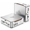 NiPoGi Pinova P2 Mini PC AMD Ryzen R2544 W-11 PRO(Defeat 3500U/N97,fino a 3,7GHz),16GB DDR4 256GB SSD Mini Computer,4K@60Hz Triple Display HDMI+Type-C+DP,Wi-Fi 5/BT 4.2/LAN, per Ufficio/Casa/Affari