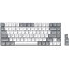 Satechi Tastiera Meccanica 75% SM1 𝗤𝗪𝗘𝗥𝗧𝗬 𝗨𝗦, Bluetooth, 84 Tasti, Retroilluminata e Ricaricabile, Ideale per Gaming, per Mac e Windows (Grigio Chiaro-Bianco, Layout Americano)